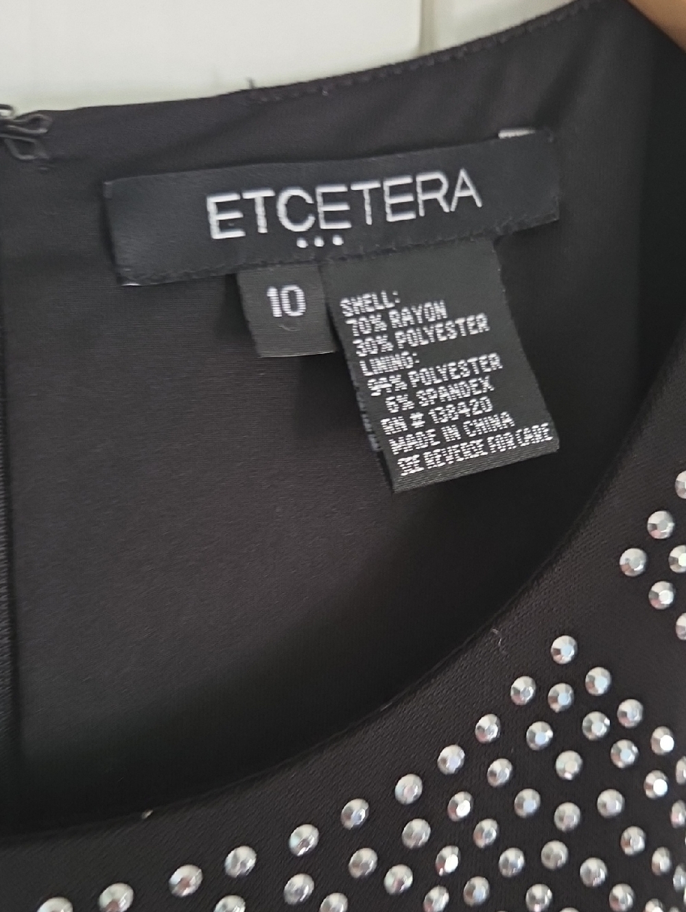 Etcetera black sleeveless sheath dress 10 - Picture 3 of 6